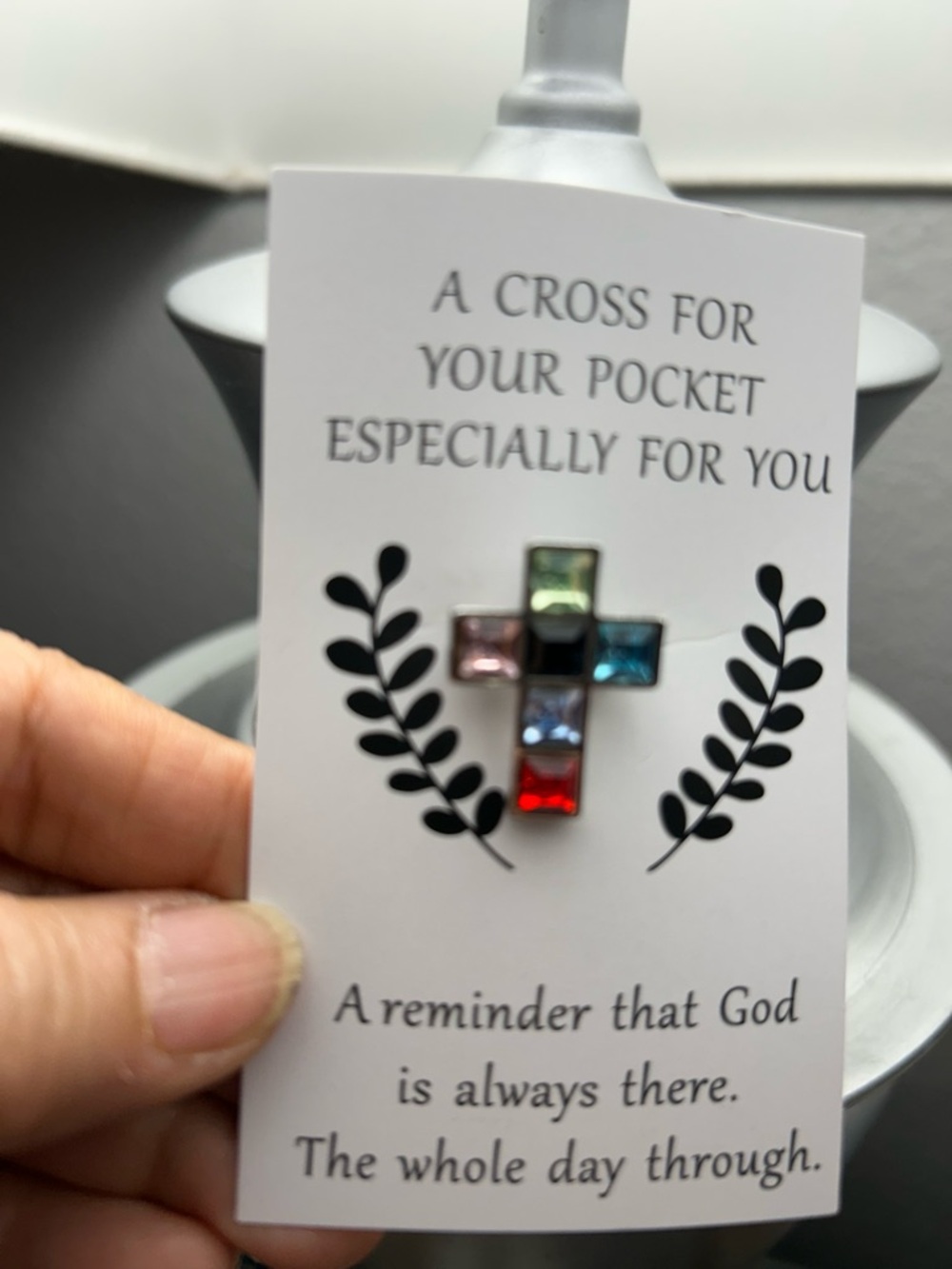 Cross Multicolor Pin - Picture 6 of 6